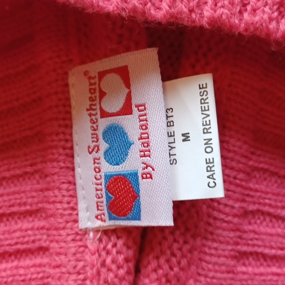 Haband amercian sweetheart sweater size medium pink new with tags - Picture 3 of 5